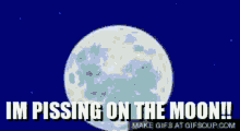Pissing Moon GIF - Pissing Moon Explosion GIFs