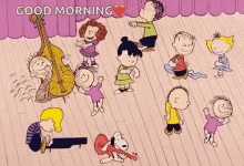 Peanuts Good Morning GIF - Peanuts Good Morning Happy Dance GIFs