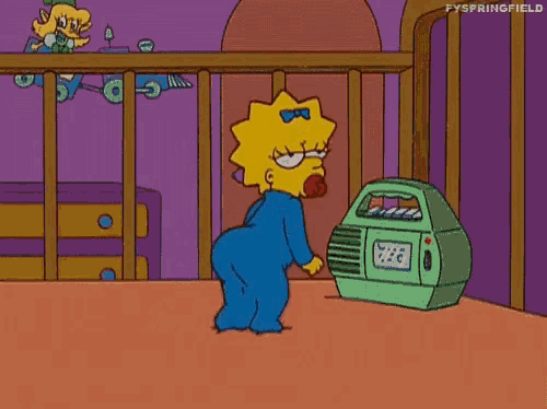 Simpsons Maggie GIF - Simpsons Maggie Dance - GIF を見つけて共有する