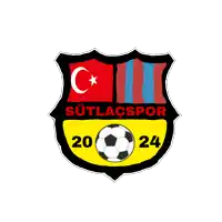 a logo for sütlacspor with a soccer ball in the middle