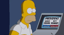 Vote Simpsons GIF - Vote Simpsons Obama GIFs