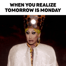 When You Realize Tomorrow Is Monday Nymphia Wind GIF - When You Realize Tomorrow Is Monday Nymphia Wind Rupaul’s Drag Race GIFs
