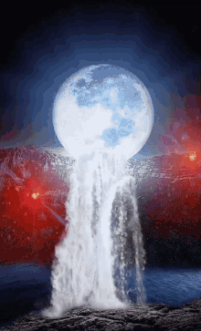 Moon Water GIF - Moon Water Waterfall GIFs