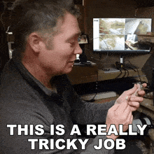 This Is A Really Tricky Job Stoat GIF - This Is A Really Tricky Job Stoat Robert E Fuller GIFs