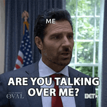 Are You Talking Over Me Ed Quinn GIF - Are You Talking Over Me Ed Quinn Hunter Franklin GIFs