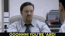 David Brent Ricky Gervais GIF - David Brent Ricky Gervais Youre Hard GIFs