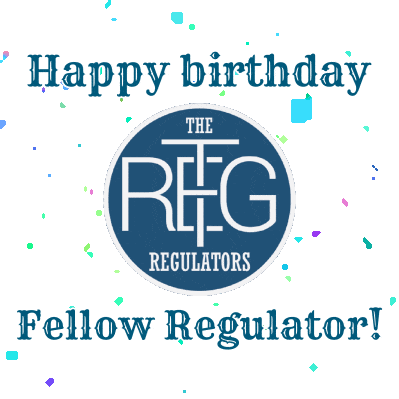 Regulator Birthday1 Sticker - Regulator Birthday1 Stickers