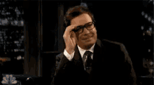Jimmy'S Glasses GIF - Jimmy Fallon Glasses Removing Shades GIFs