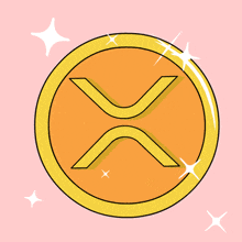 a cartoon of a penguin in a circle with stars around it