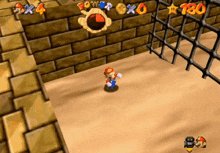 a screenshot of a video game with the number 180 in the upper right corner