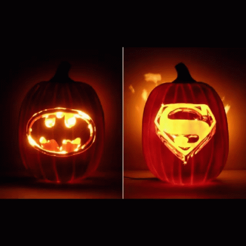 superman batman pumpkin stencil