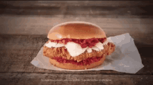Burger King Chicken Parmesan Sandwich GIF