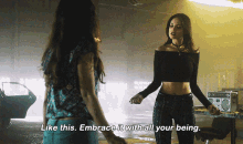 Embrace It With Your All You Being Paloma GIF - Embrace It With Your All You Being Paloma Santanico Pandemonium GIFs