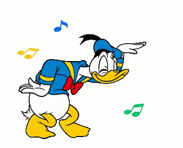 donald duck dancing gif