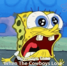 cowboys lose cowboys suck cowboys dallas cowboys spongebob