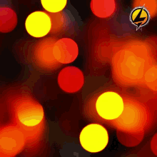 red and yellow circles with a lightning bolt on the bottom