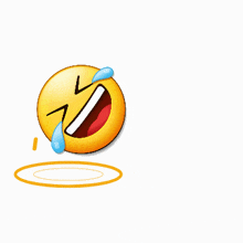 a yellow smiley face with a tear coming out of it 's eye