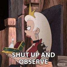 Shut Up And Observe You Might Learn Something Queen Dagmar GIF - Shut Up And Observe You Might Learn Something Queen Dagmar Sharon Horgan GIFs