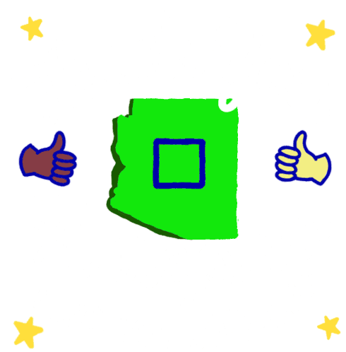 Thank You Arizona Arizona Election Officials Sticker - Thank You Arizona Arizona Election Officials Election Officials Stickers