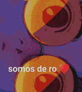 a cartoon drawing of a woman with the words somos de ro below her