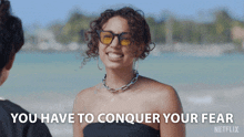 You Have To Conquer Your Fear Ness GIF - You Have To Conquer Your Fear Ness Neon GIFs
