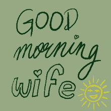 good morning love wife