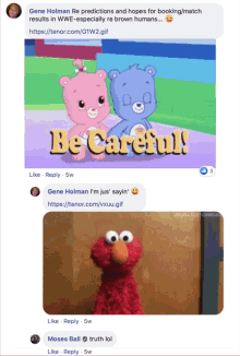 Be Careful Just Saying GIF - Be Careful Just Saying Elmo GIFs