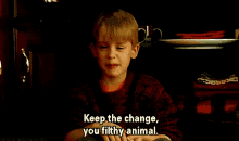 Keep The Change GIF - Home Alone Macaulay Culkin Kevin GIFs