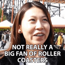 Not Really A Big Fan Of Roller Coasters Angela An GIF - Not Really A Big Fan Of Roller Coasters Angela An Internationally Me GIFs