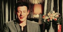 Cory Monteith Glee GIF - Cory Monteith Glee Lip Bite GIFs