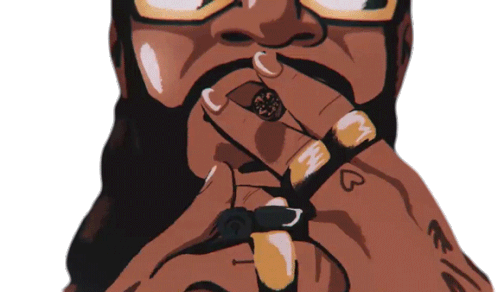 Smoker 2chainz Sticker - Smoker 2chainz Cant Go For That Song Stickers