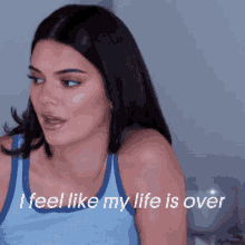 Kendall Jenner My Life Is Over GIF - Kendall Jenner My Life Is Over Depressed GIFs