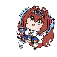 a cartoon of a girl with long red hair and a tiara on her head