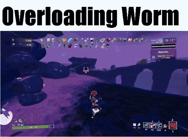 Overloading Worm in the trees : r/riskofrain