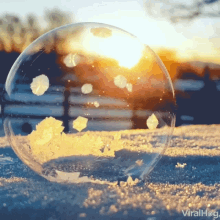 Bubble Freezing Frozen Bubble GIF - Bubble Freezing Frozen Bubble Zero Degrees GIFs