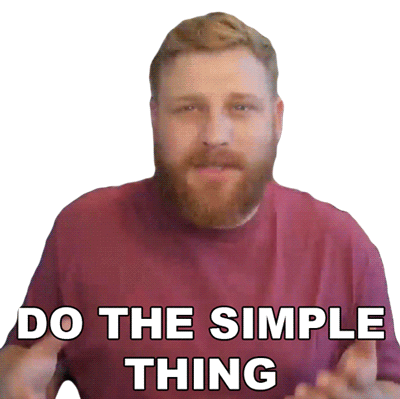Do The Simple Thing Grady Smith Sticker - Do The Simple Thing Grady Smith Do The Easy Thing Stickers