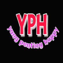 a logo for yph yang penting happy in blue and green