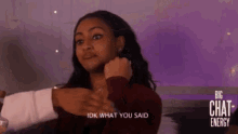 Kelsey Carter Big Chat Energy GIF - Kelsey Carter Big Chat Energy Unbothered GIFs