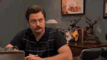 Ron Fairenough GIF - Parks And Rec Nick Offerman Ron Swanson GIFs