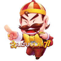 an illustration of a man with a mustache and a bow tie with the words ratuular 77