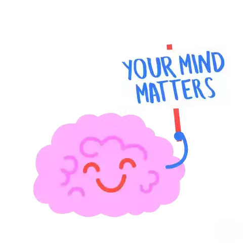 Mental Health Matters Your Mind Matters Sticker - Mental Health Matters Your Mind Matters Brain Stickers