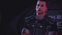 Yeah Sure Mass Effect GIF - Yeah Sure Mass Effect Commander Shepard GIFs