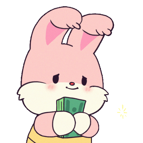 Money Bunny Sticker - Money Bunny Stickers