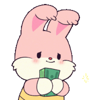Money Bunny Sticker