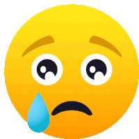 Crying Face People Sticker - Crying Face People Joypixels Stickers