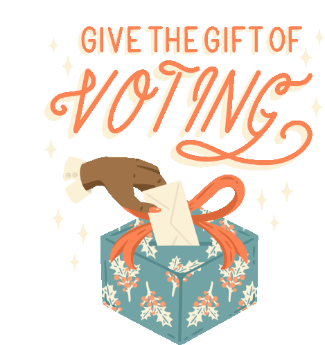 Give The Gift Of Voting Voting Sticker - Give The Gift Of Voting Gift Of Voting Voting Stickers