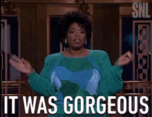 It Was Gorgeous Oprah Winfrey GIF - It Was Gorgeous Oprah Winfrey Saturday Night Live GIFs