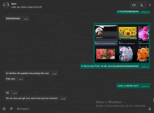 a screenshot of a text conversation between gyro and fdp