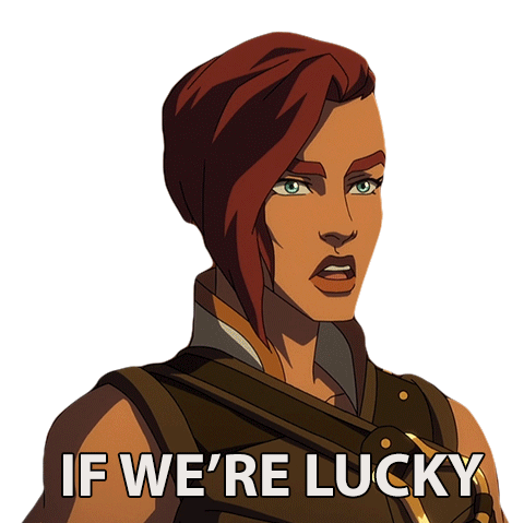 If Were Lucky Teela Sticker - If Were Lucky Teela Masters Of The Universe Revelation Stickers