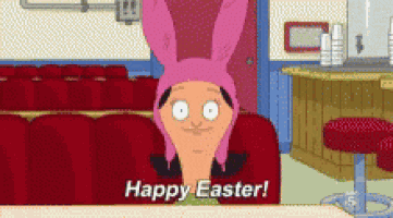 bob 's burgers bob says happy easter in a cartoon